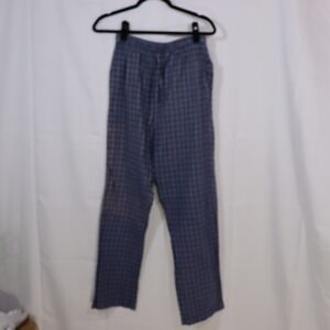 Lee Plaid Lounge Pants Mens XL Blue Red Checkered‎ Cotton Elastic Waist Pajamas